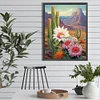 Diamond Painting-DIY Full Round Drill Desert Cactus Flowers