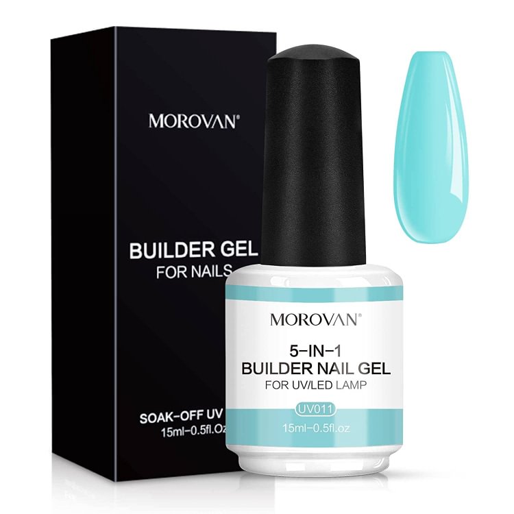 Morovan Blue Builder Gel for Nails PS19-UV11
