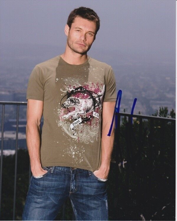 RYAN SEACREST signed autographed AMERICAN IDOL Photo Poster painting