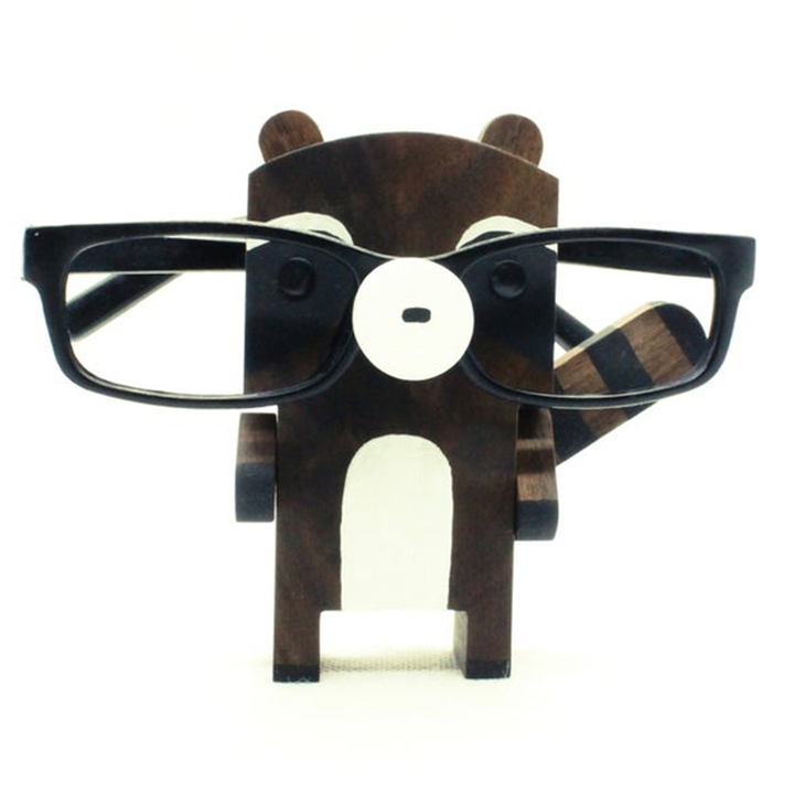 Edison-Handmade Raccoon Eyeglasses Stand