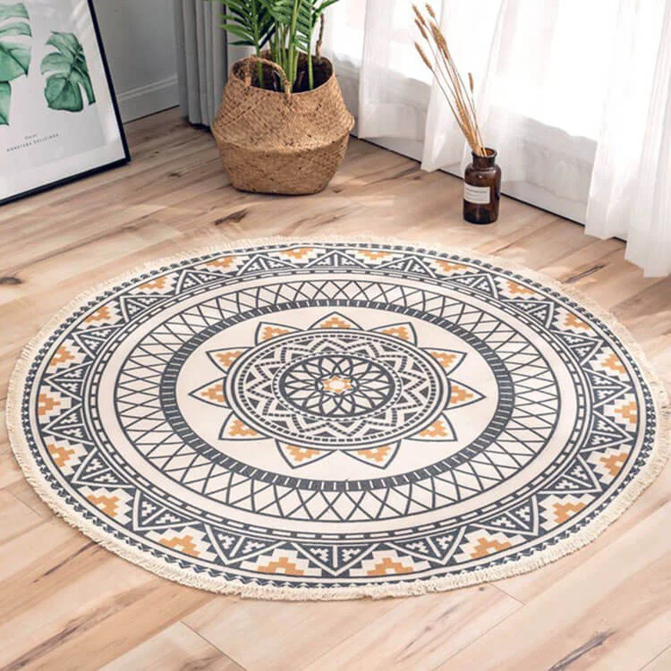 Cotton Area Rug for Living Room / Bedroom