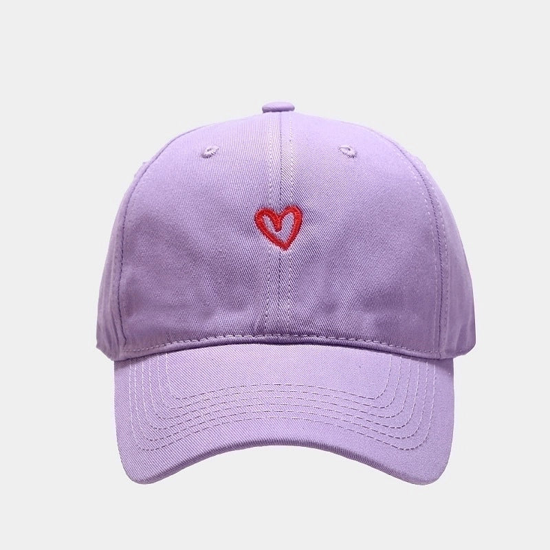 Women’s Minimalist Color Block Embroidery Flat Eaves Baseball Cap