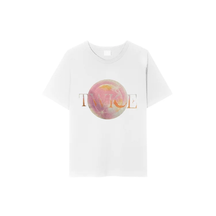 TWICE READY TO BE POP-UP WHITE MOON T-SHIRT