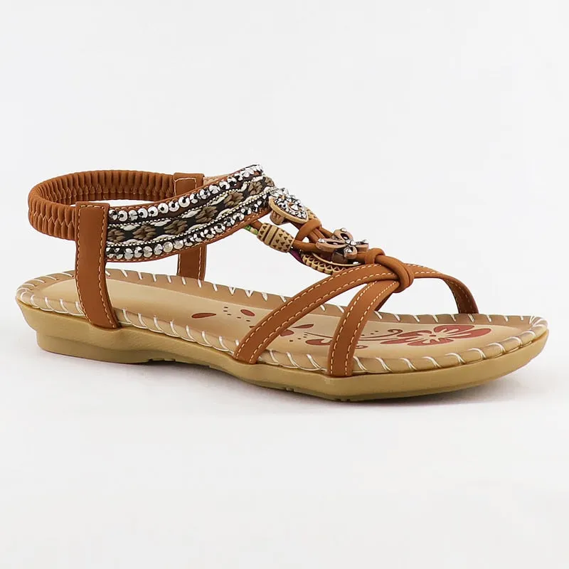 Summer Women Sandals Design holiday Casual Floral sandals for women Comfortable Non Slip Butterfly-knot Platform Sandals women