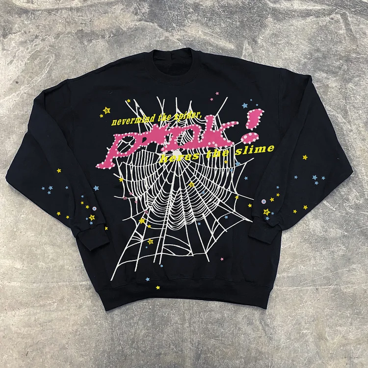 Sopula Unisex Fashion Spider Punk Street Hip Hop Crewneck Sweatshirt