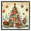 Xmas Tree-11CT Stamped Cross Stitch 50*50cm/19.69*19.69in