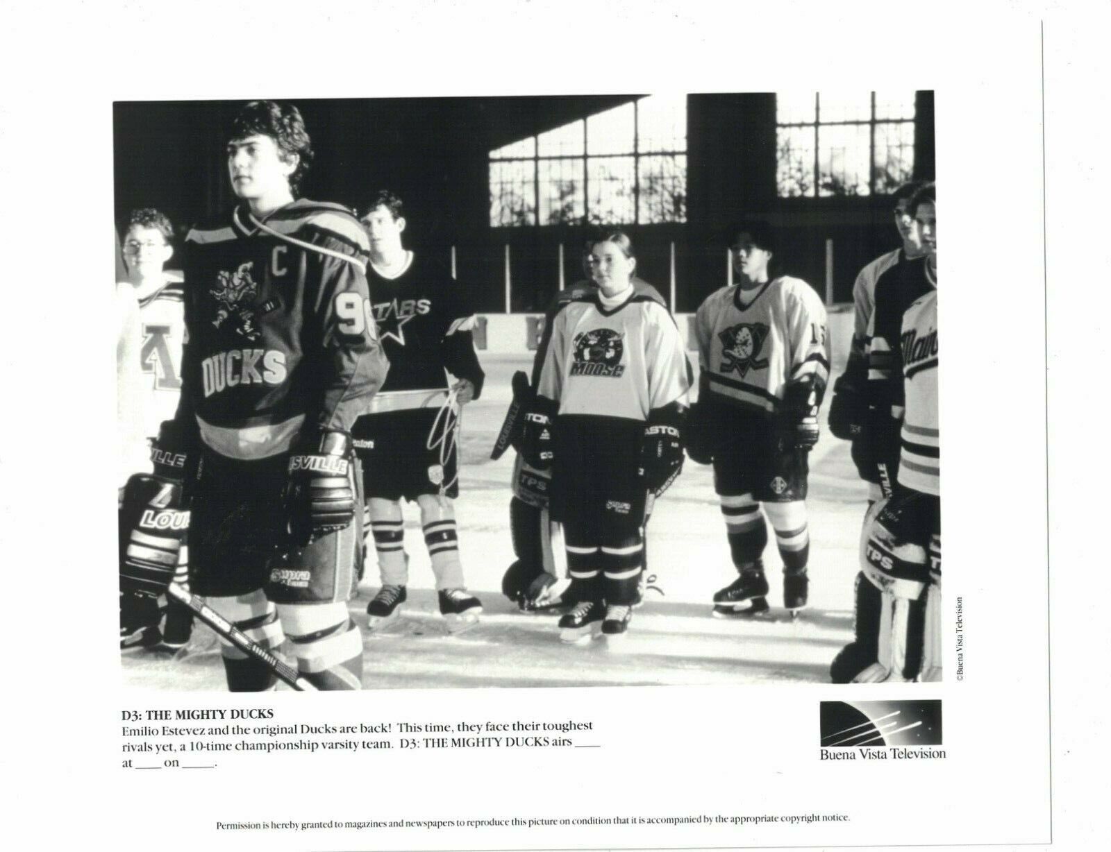 D3 The Mighty Ducks 8 x 10