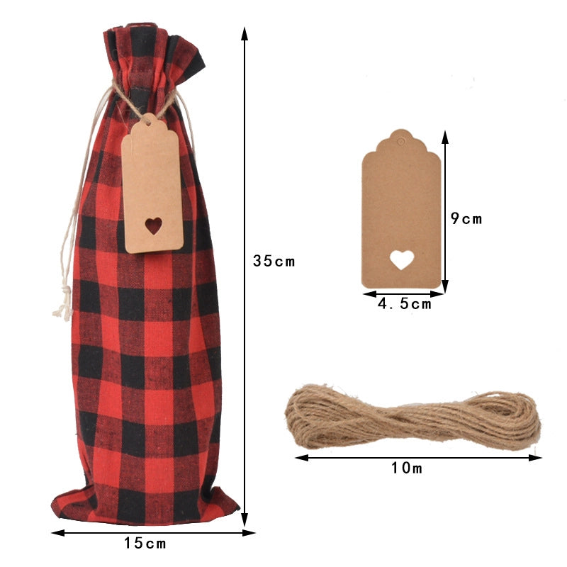 Christmas Basic Lattice Hemp Rope Daily Party