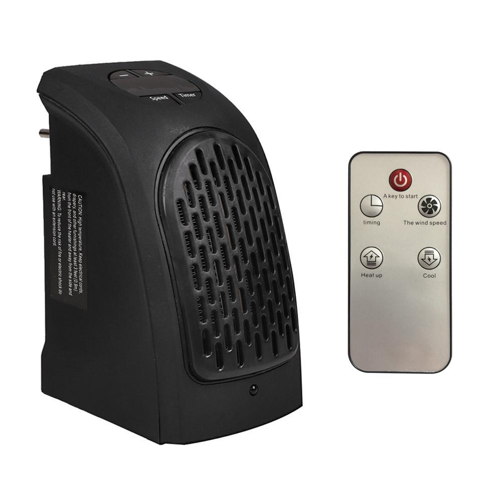 

Portable Mini 400W Fan Heater Electric Wall Warmer with Remote Control, 501 Original