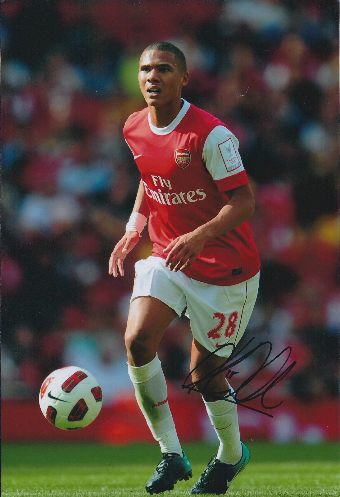 Kieran GIBBS SIGNED COA Autograph 12x8 Photo Poster painting AFTAL Arsenal The GUNNERS RARE