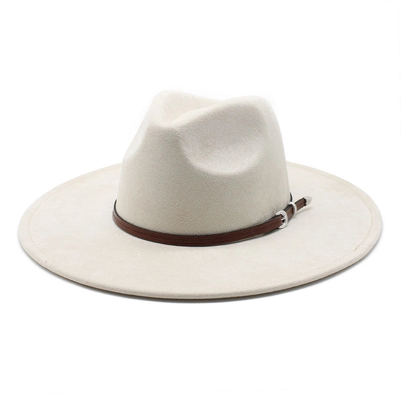 New Suede Peach Heart Top Ethnic Tibetan Style Top Hat Women’s Outdoor Sunshade Hat Felt Hat