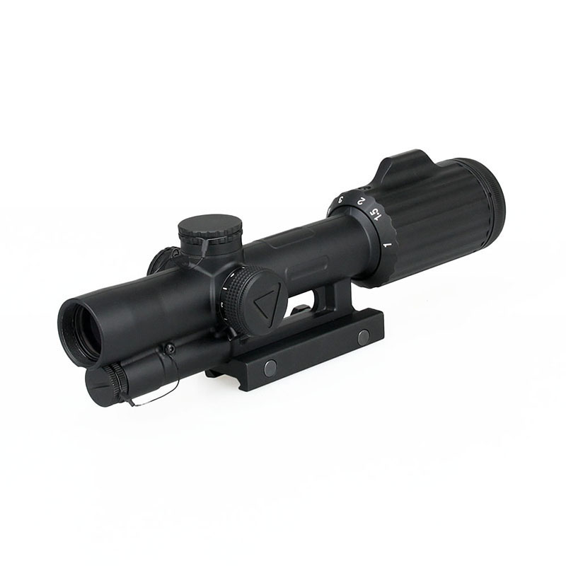1-6x24 Rifle Scope, Horseshoe/Crosshair Riflescope