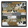 Kittens-14CT Stamped Cross Stitch Kit(46*46cm)