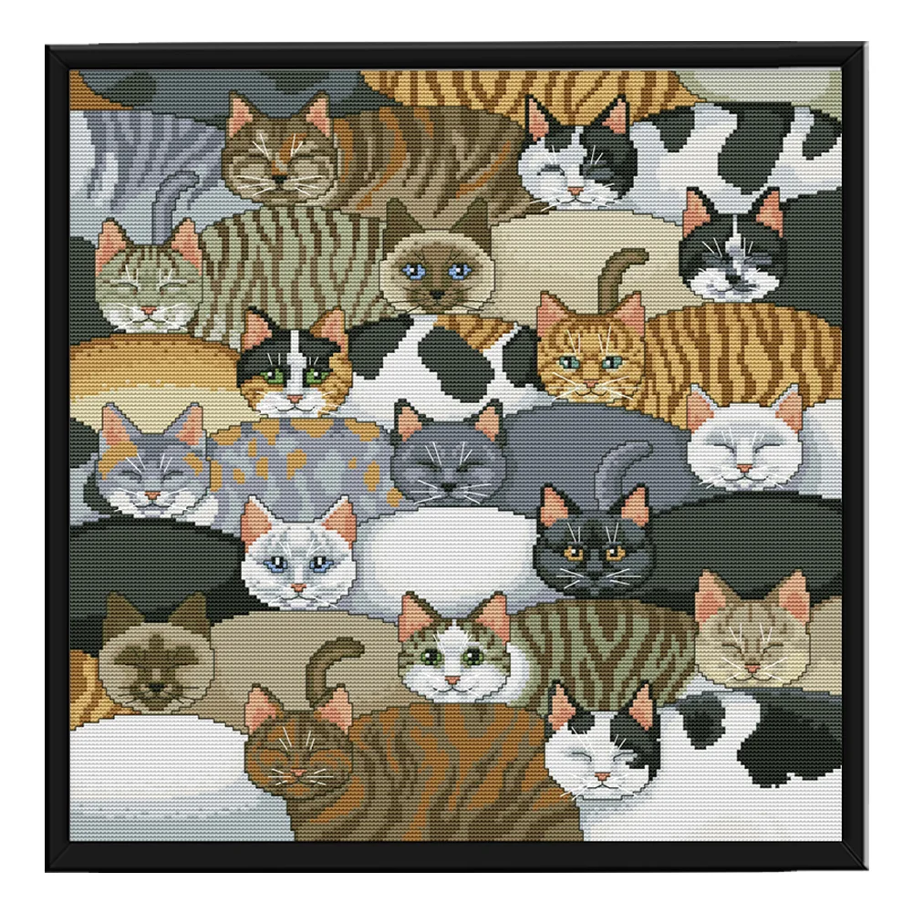 11CT Full Stamped Cross Stitch - Seahorse(Canvas|40*60CM) - Eco-Friendly Cotton Thread