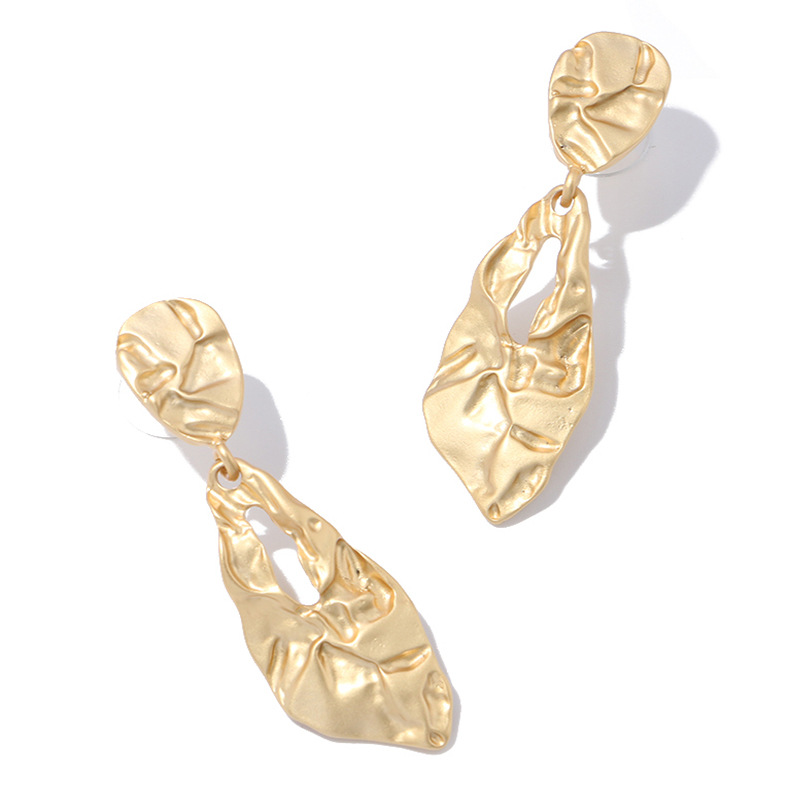 Drop-shaped Gold Earrings