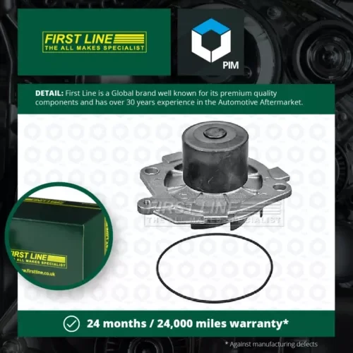 Water Pump fits VAUXHALL ZAFIRA B 1.9D 05 to 14 Z19DT Coolant Firstline Quality Parts