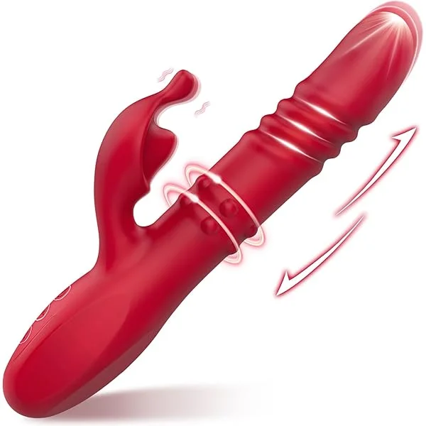 Thrusting Dildo 4 in1 Sex Toy-Couples Vibrator Adult Toys