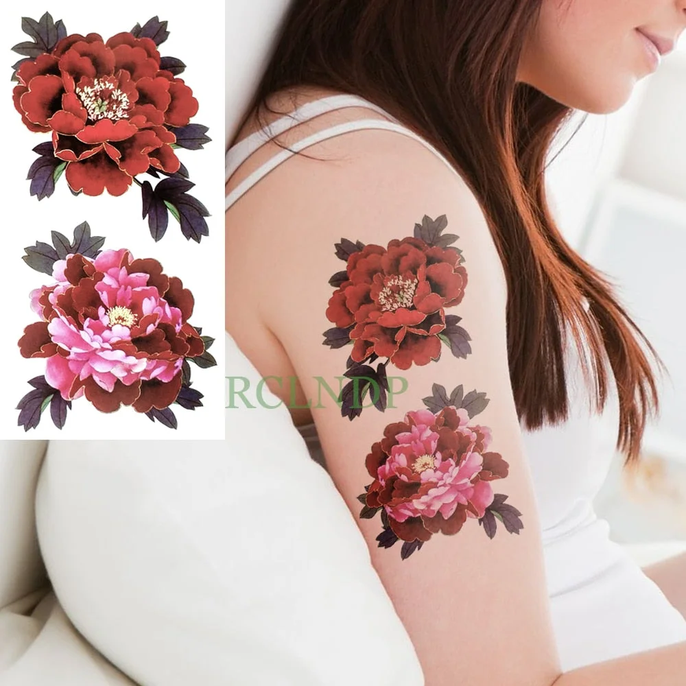 Waterproof Temporary Tattoo Sticker sexy blue red lips tattoo kiss tatto stickers flash tatoo fake tattoos for girls women