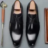 Mens Green Derby Dress Shoes 