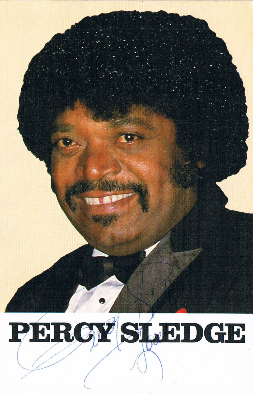 Percy Sledge 1940-2015 autograph signed 4x6