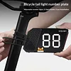 Bicycle Rear Number Light Sign Type-C Rechargeable Bicycle LED Taillights 3 Modes Road Bike Illuminated Tailplates Night Riding Safety Warning Lights