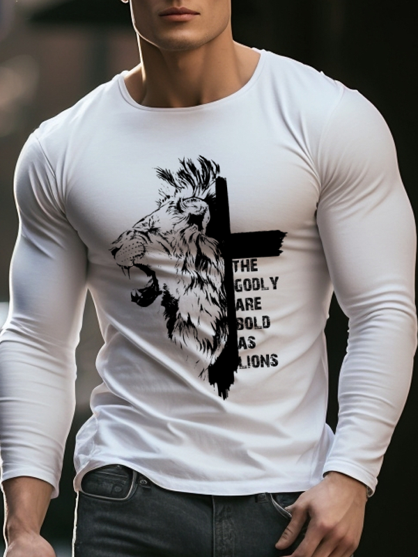 Cross Lion Long Sleeve T-shirt