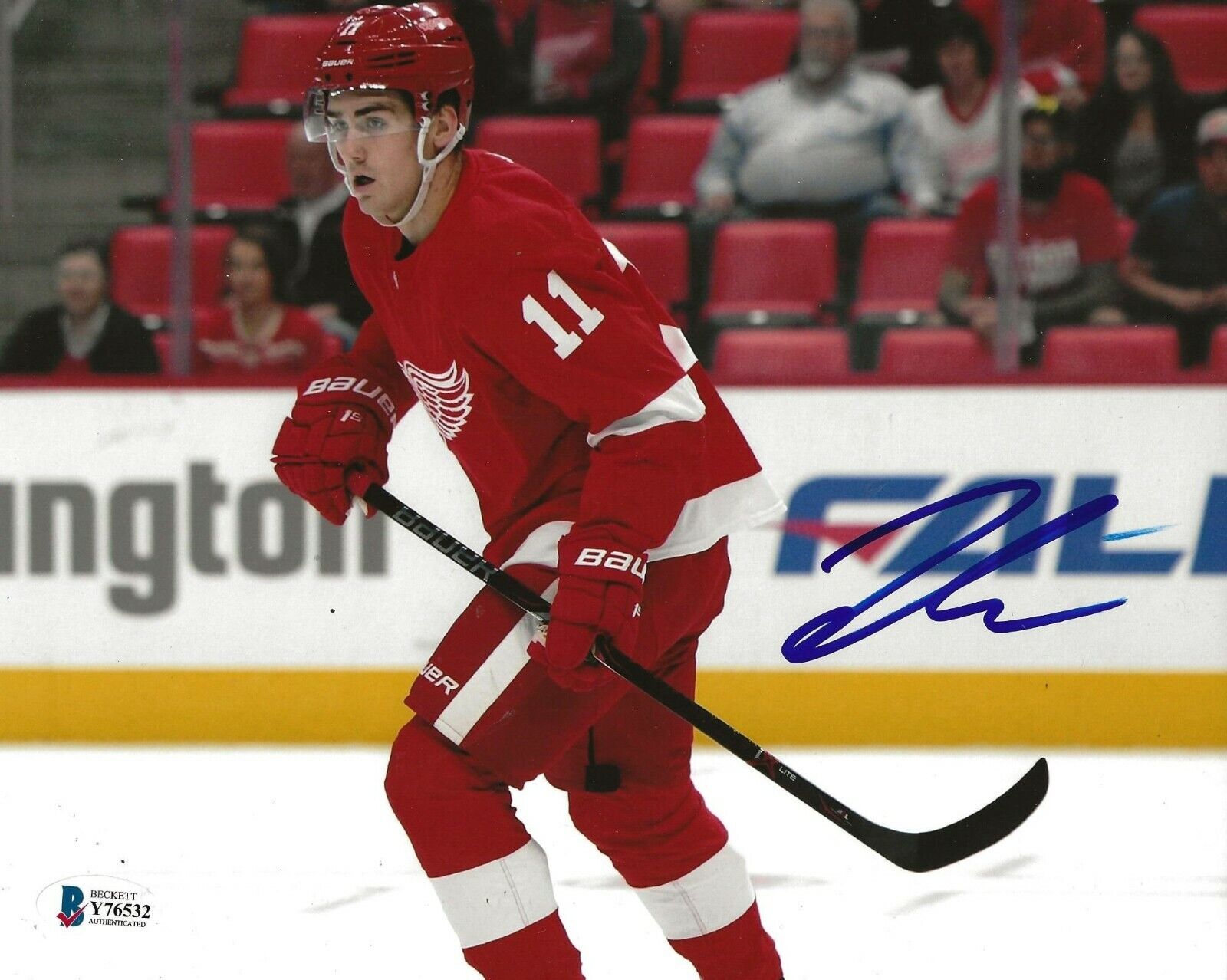 Filip Zadina signed Detroit Red Wings 8x10 Photo Poster painting autographed BAS Beckett