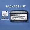 YUNZII ACTTO B303 Wireless Typewriter Keyboard, Bluetooth Connection, Cute Retro Aesthetic Design with Integrated Stand for Tablet, Phone, PC and Win/Mac/Android