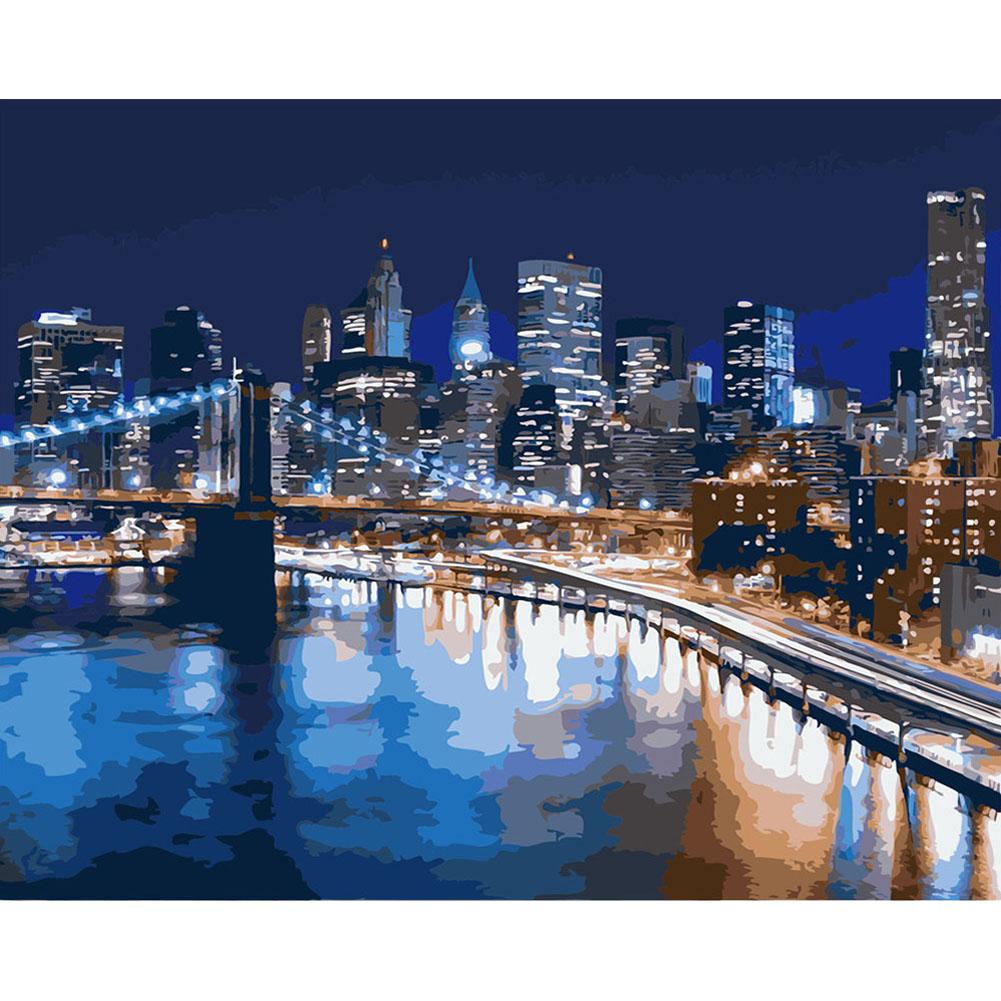 

40x50cm - Paint By Numbers Night City Gift, 501 Original
