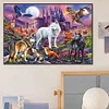 (60*40cm)Wolf Pack Animals - Full Round Drill Diamond Painting