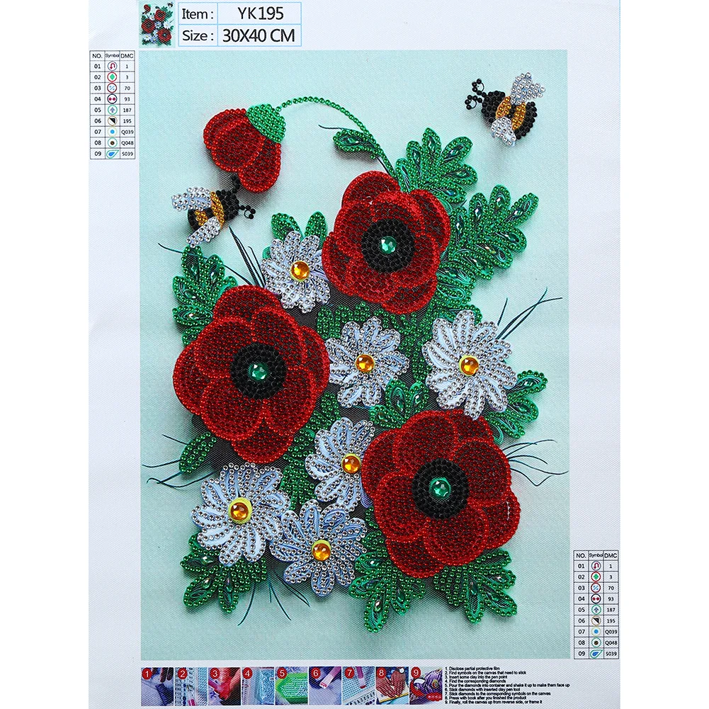 Diamond Painting - Special Shaped Drill - Flower(30*40cm)
