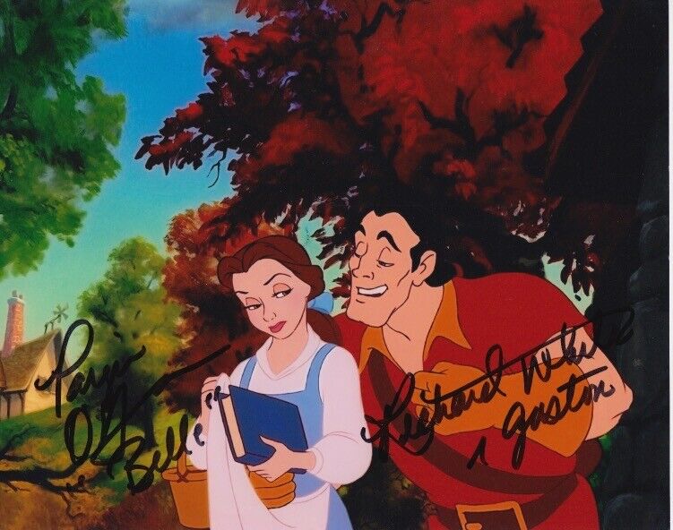 Beauty and the Beast signed 8x10 Photo Poster painting Disney Paige O'Hara Richard White