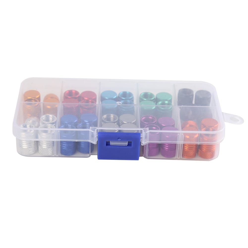 

40pcs Multi Color Aluminum Car Tire Valve Stem Caps Tyre Valve Dust Covers, 501 Original