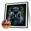 （AB/Round Drills)Black Panther-Full Diamond Painting 40*40CM