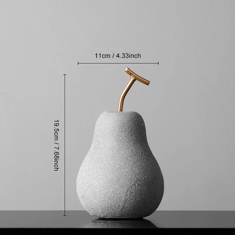 Nodic Fruit Statue Figurines For Interior Ceramics Sculpture Home Decor Figurine Table Office Living Room Decoration Gifts