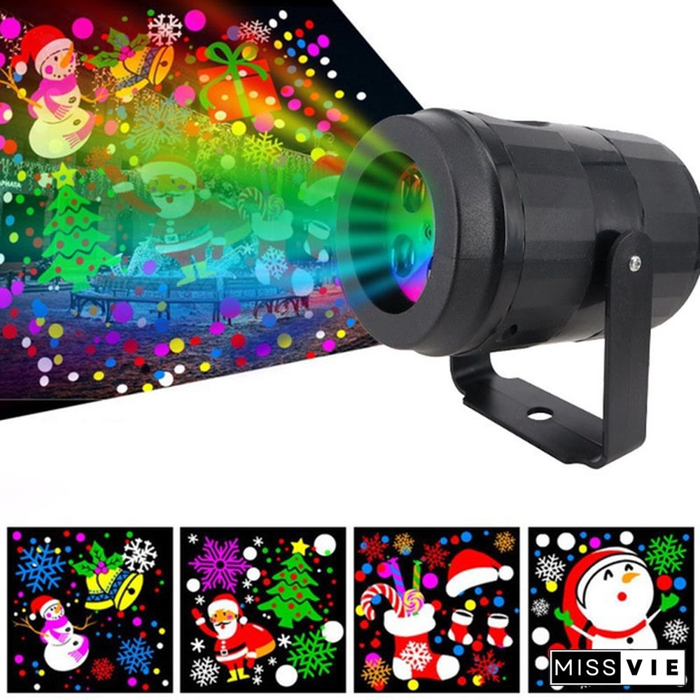 New Fashion Halloween Christmas Projector Lights, Outdoor Holiday Decorations,Halloween Led Projector Lights, 16 Patterns Waterproof Xmas Snowflake Snow Light, Party Garden Laser Projection Lamp