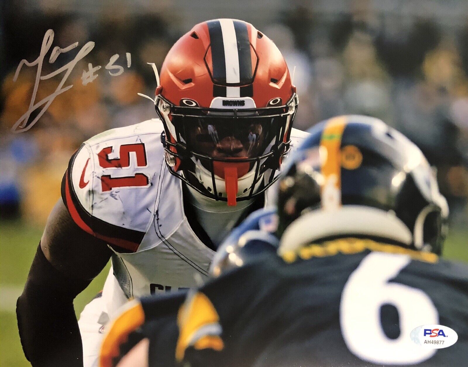 Mack Wilson Signed Autographed Cleveland Browns 8x10 Photo Poster painting Alabama Psa/Dna