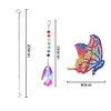 DIY 5D Mosaic Sun Catcher Jewelry Diamond Painting Window Wind Chime (Butterfly)