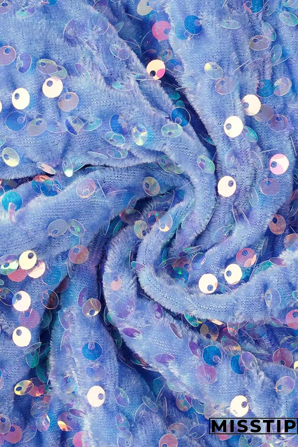 Blue Sexy Patchwork Sequins Backless Halter Sleeveless Dress Dresses