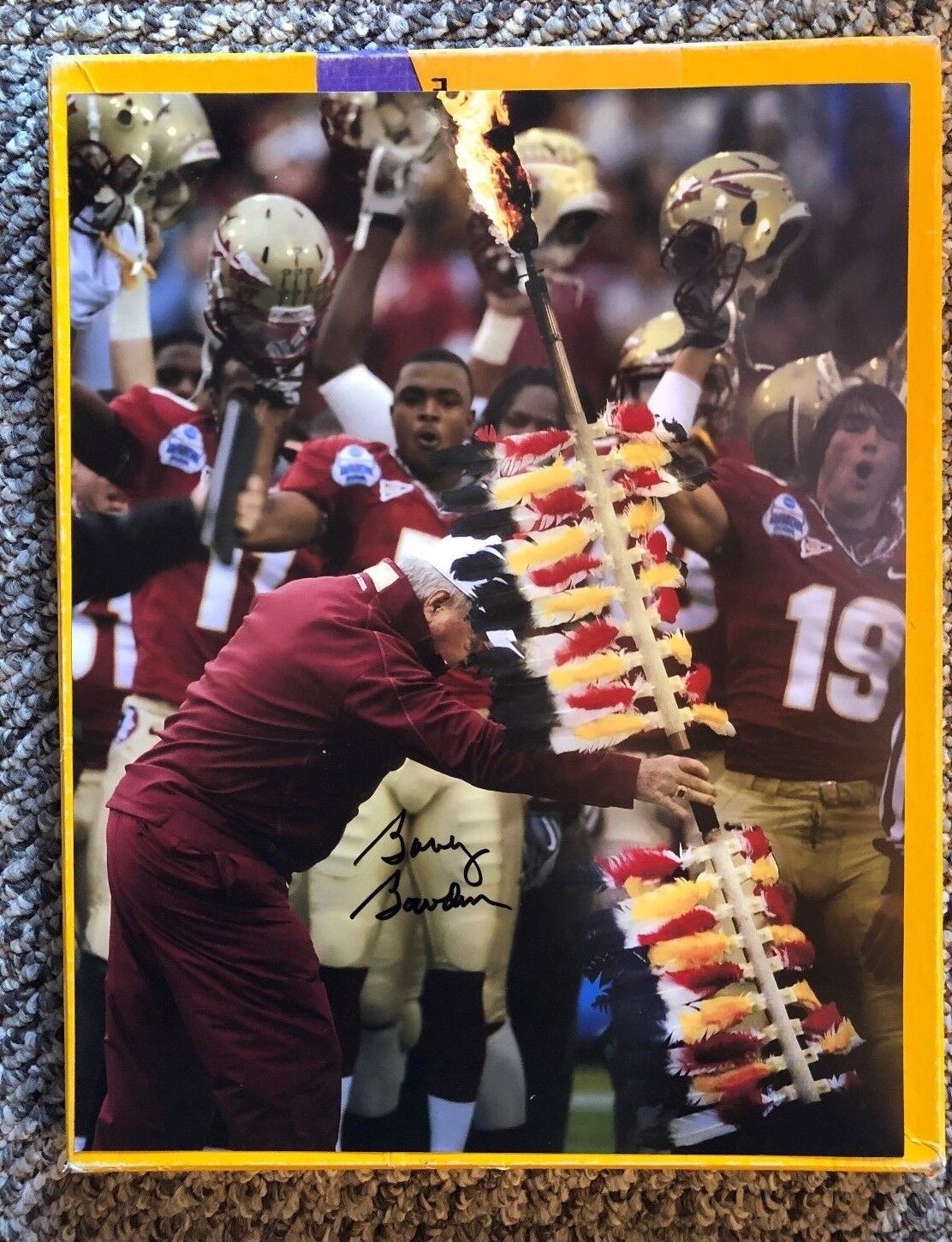 BOBBY BOWDEN SIGNED 11 X 14 Photo Poster painting W/COA IN PERSON AUTOGRAPH FSU SEMINOLES