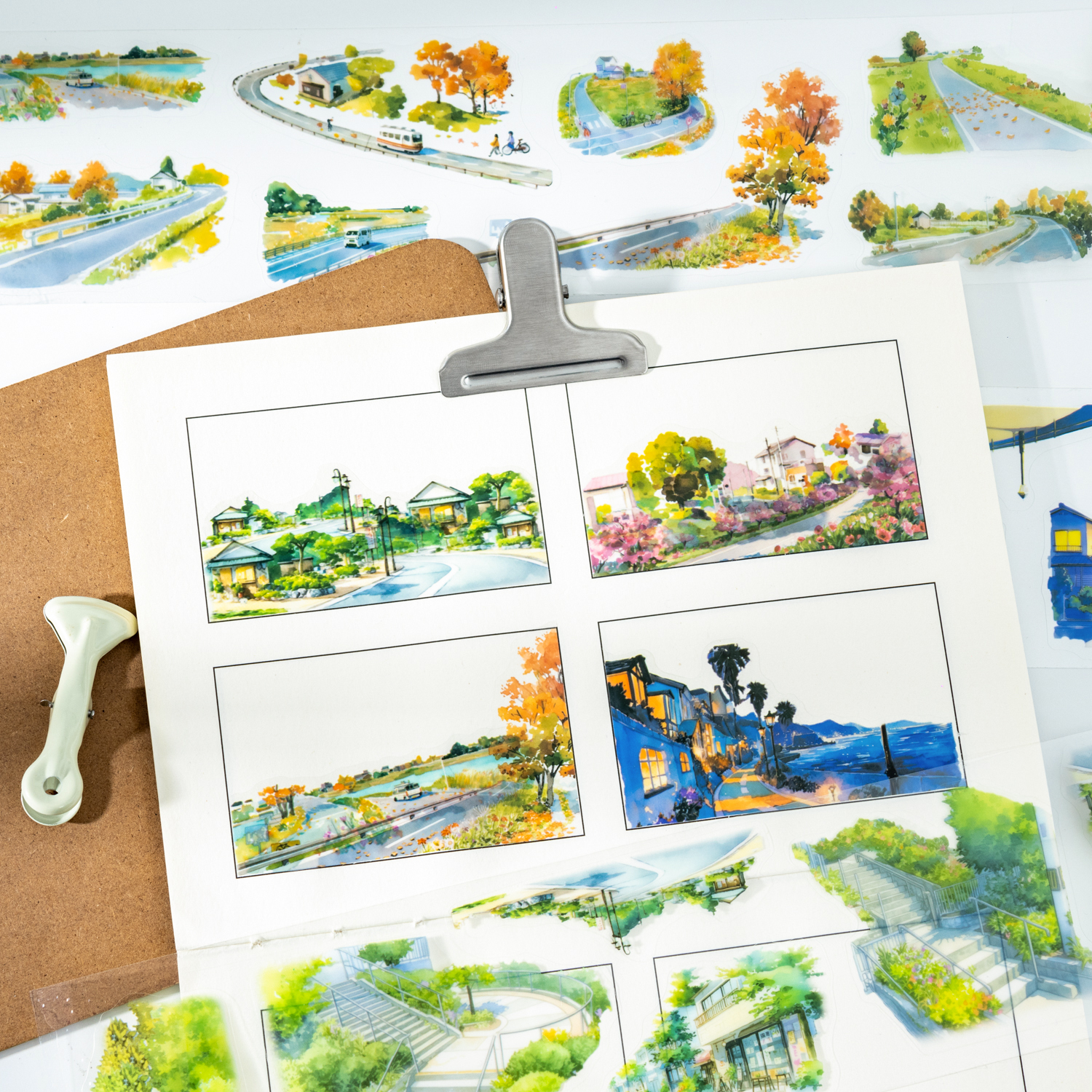 PET 테이프 - 봄과 가을 시리즈를 통해 계절의 풍경