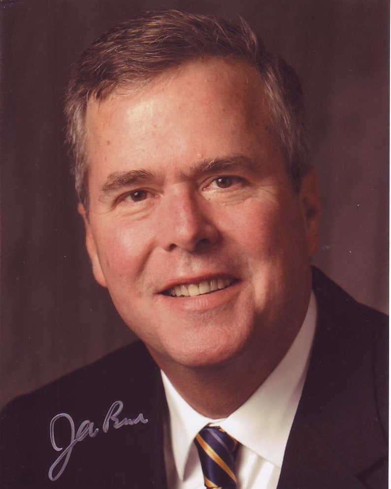 Jeb bush signed autographed Photo Poster painting