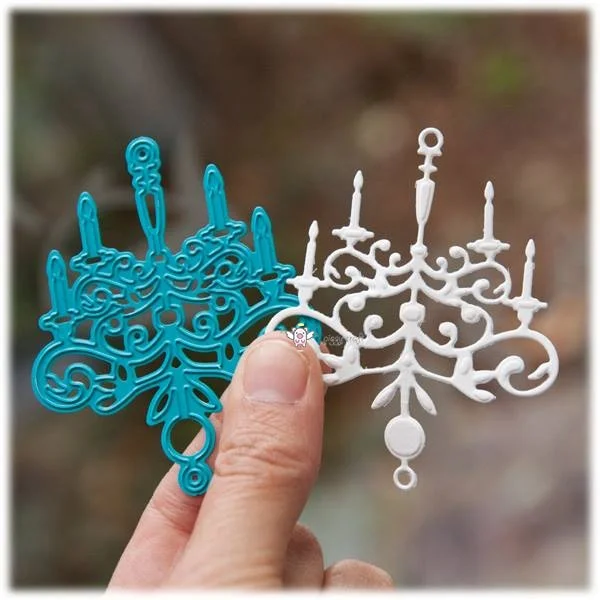 Piggy Craft metal cutting dies cut die mold Lace leaf vine square frame Scrapbook paper craft knife mould blade punch stencils