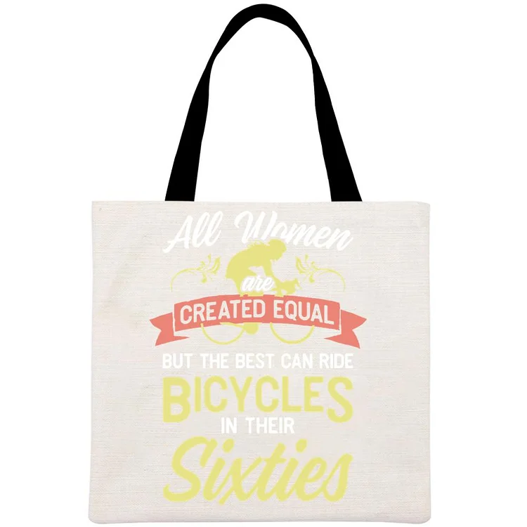 ride Printed Linen Bag-Annaletters