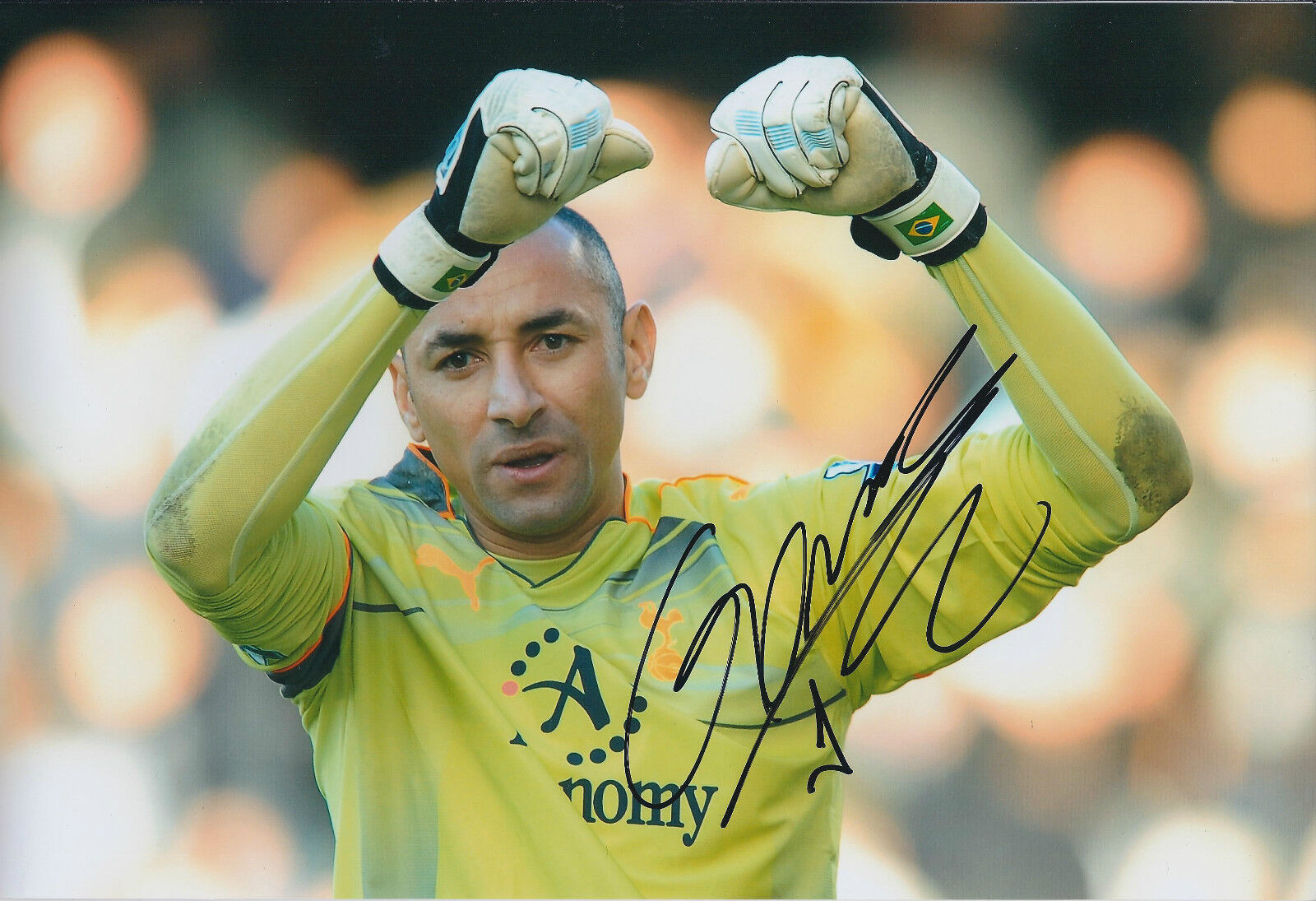 Heurelho GOMES Signed Autograph 12x8 Photo Poster painting AFTAL COA 1899 HOFFENHEIM