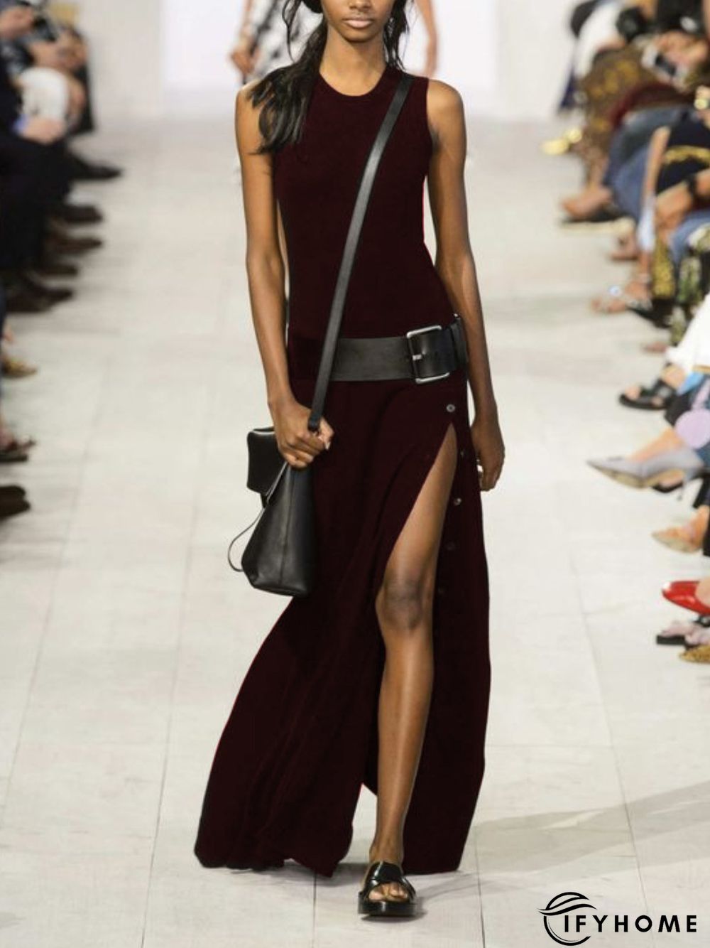 Casual Sleeveless Round Neck Dress | IFYHOME