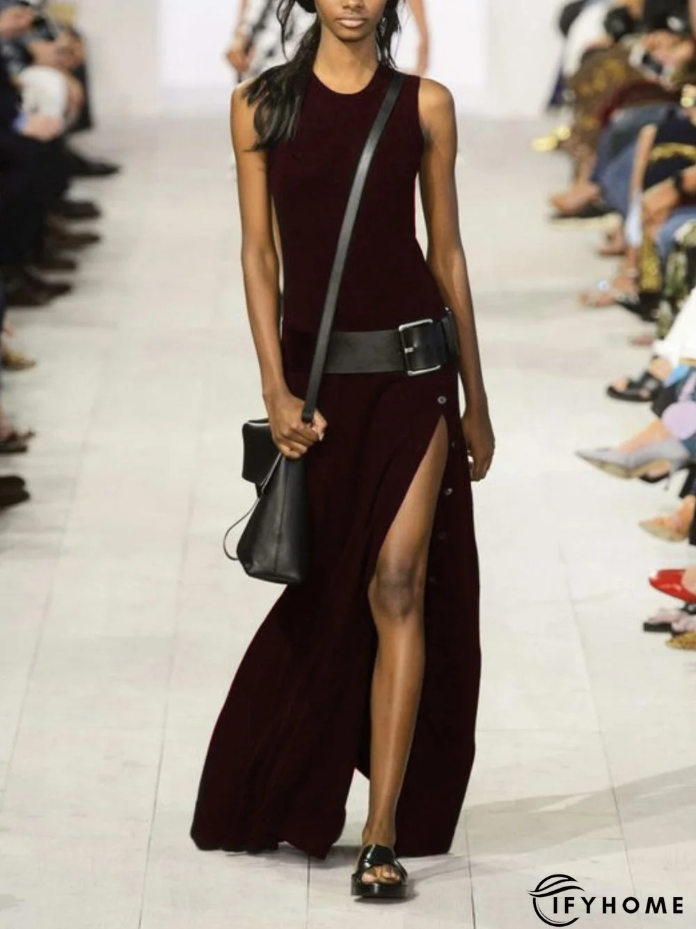 Casual Sleeveless Round Neck Dress | IFYHOME