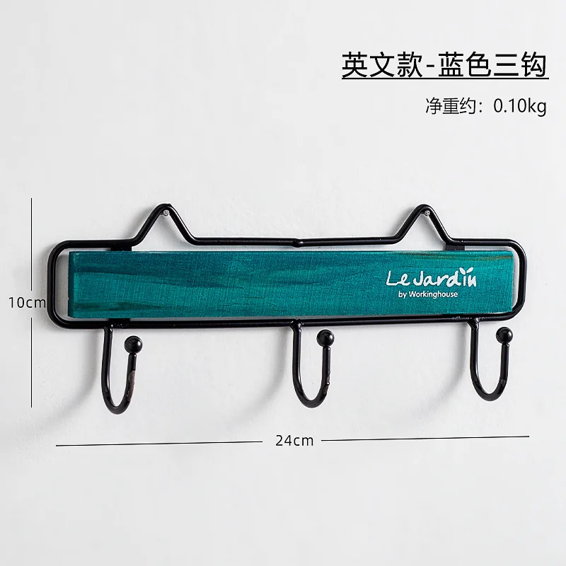 Nigikala Simple Wooden Hook Behind The Door Decoration Clothes Hook Porch Wall Storage Key Hook Coat Hat Hanger