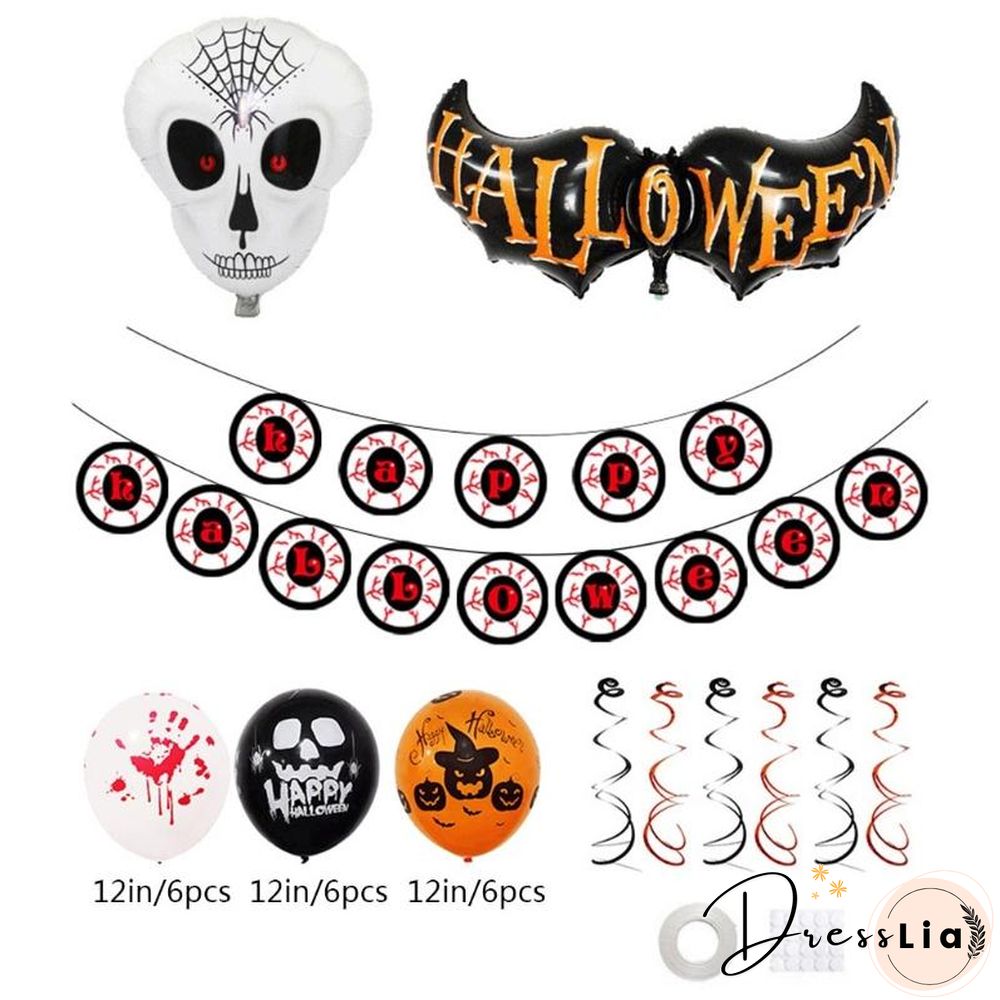 Halloween Balloon Set Indoor Outdoor Graden Party Decoration