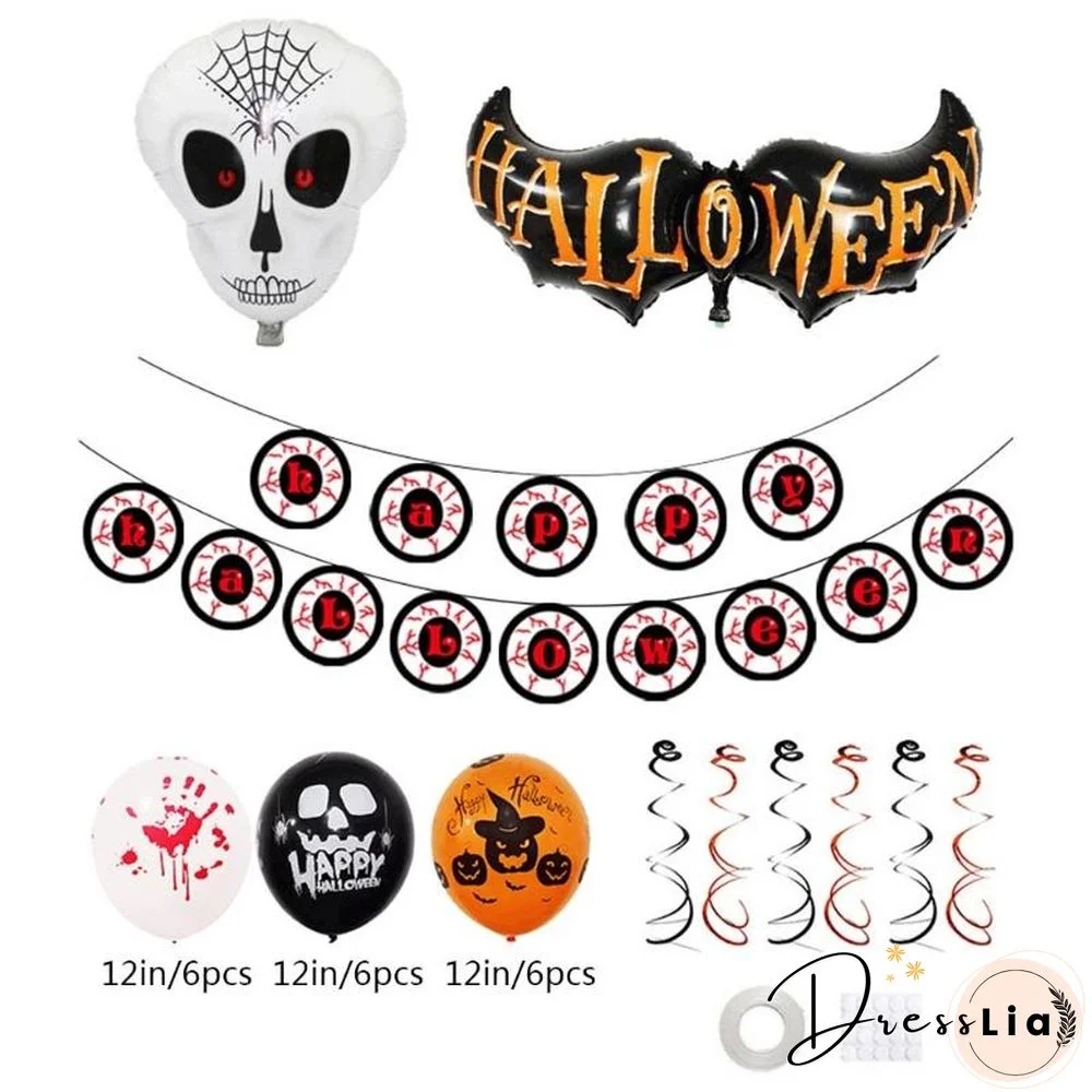 Halloween Balloon Set Indoor Outdoor Graden Party Decoration